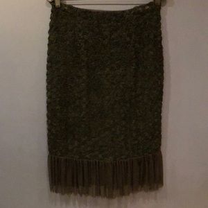 Garcia Fashion Black Skirt with flower detail